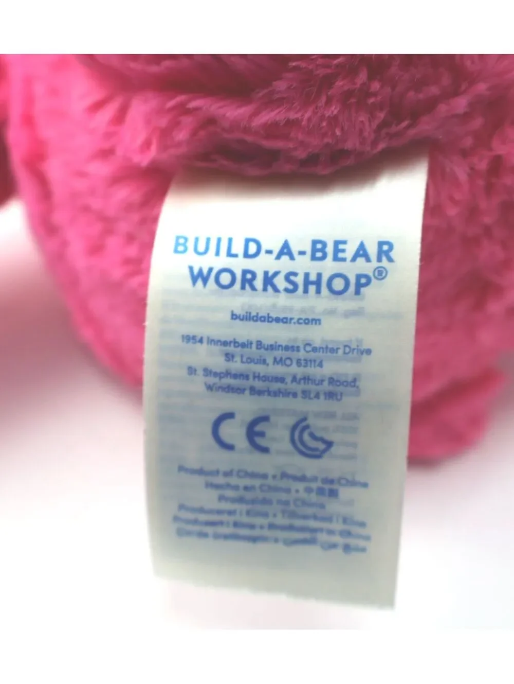 Build A Bear Care Bears Cheer Bear Plush Toy with Rainbow Belly Badge